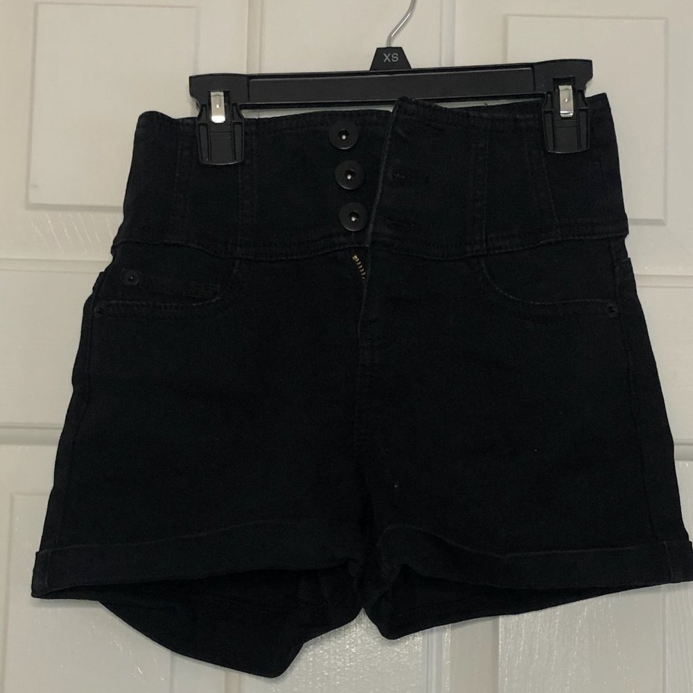 Black High Rise shorts